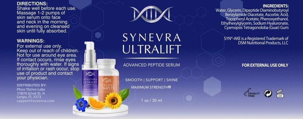 Synevra UltraLift Ingredients